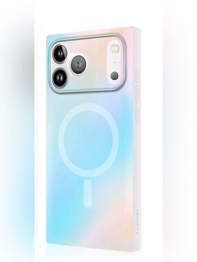 SQUARE by FLAUNT Iridescent Satin Gradient iPhone Case w/Mag Safe for 17 ProMax